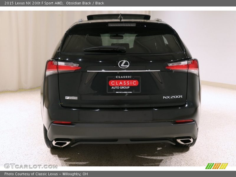 Obsidian Black / Black 2015 Lexus NX 200t F Sport AWD