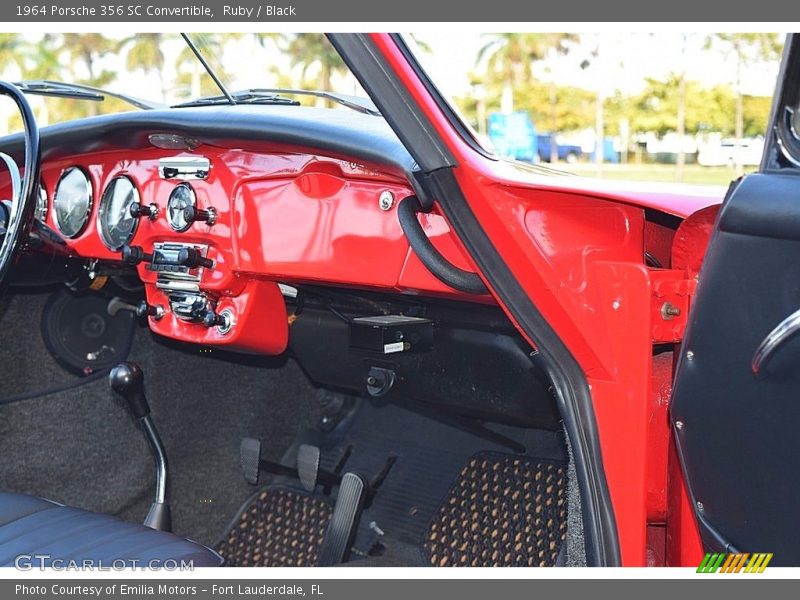 Ruby / Black 1964 Porsche 356 SC Convertible