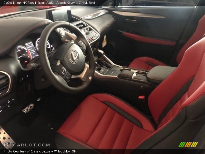 Atomic Silver / Circuit Red 2020 Lexus NX 300 F Sport AWD