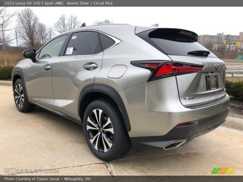 Atomic Silver / Circuit Red 2020 Lexus NX 300 F Sport AWD