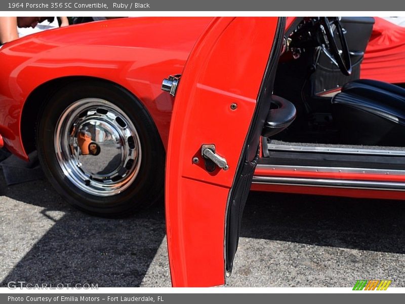 Ruby / Black 1964 Porsche 356 SC Convertible