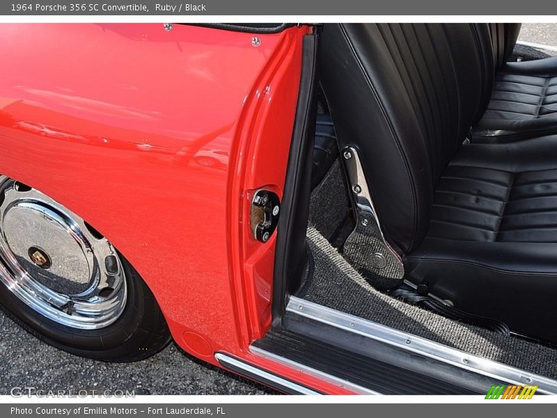 Ruby / Black 1964 Porsche 356 SC Convertible