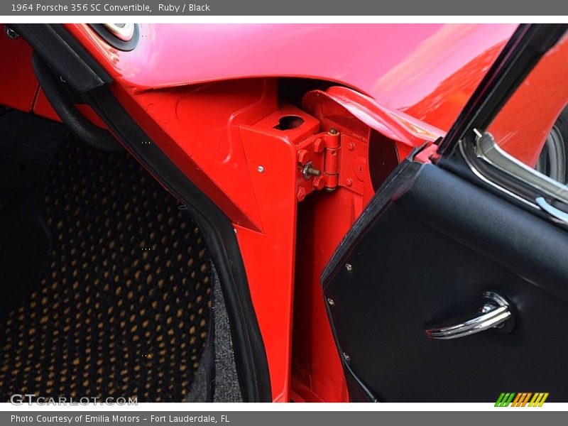 Ruby / Black 1964 Porsche 356 SC Convertible