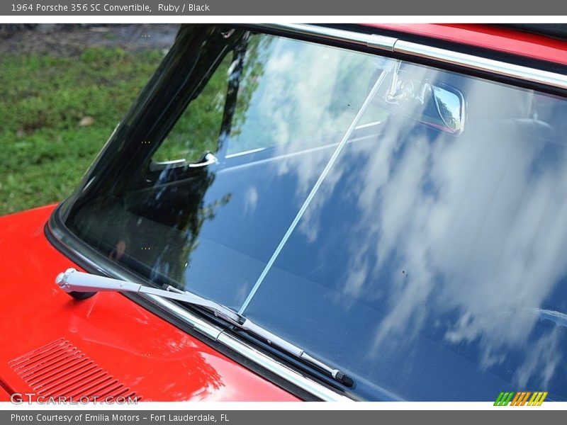 Ruby / Black 1964 Porsche 356 SC Convertible