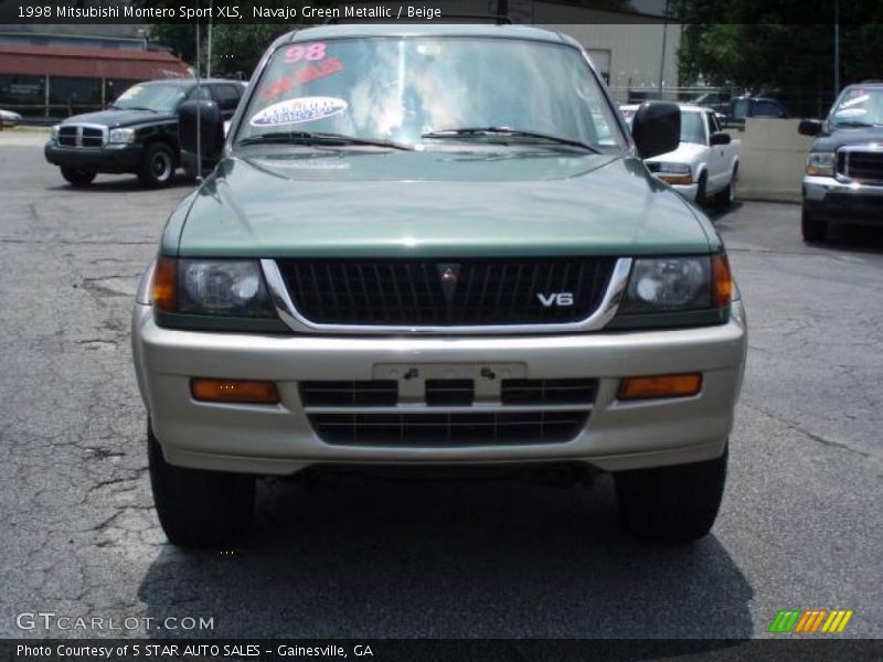 Navajo Green Metallic / Beige 1998 Mitsubishi Montero Sport XLS