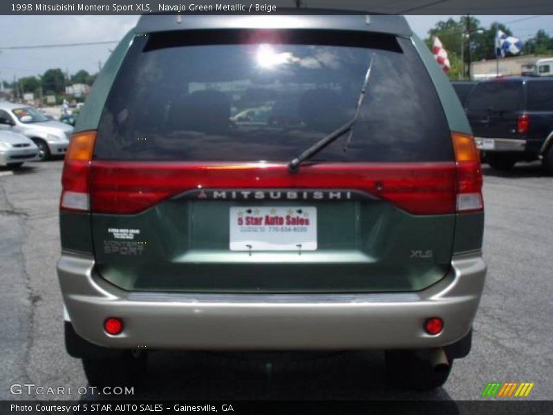 Navajo Green Metallic / Beige 1998 Mitsubishi Montero Sport XLS