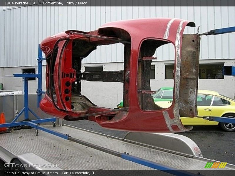 Ruby / Black 1964 Porsche 356 SC Convertible