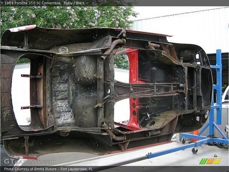 Ruby / Black 1964 Porsche 356 SC Convertible