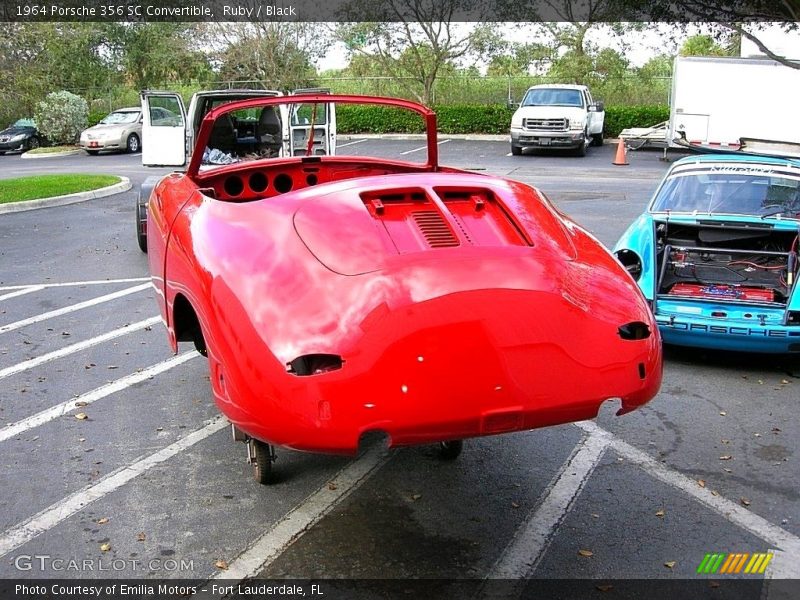 Ruby / Black 1964 Porsche 356 SC Convertible