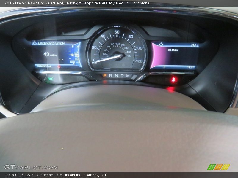  2016 Navigator Select 4x4 Select 4x4 Gauges