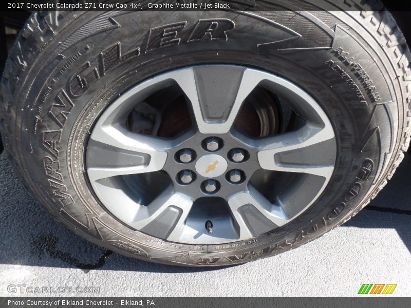 Graphite Metallic / Jet Black 2017 Chevrolet Colorado Z71 Crew Cab 4x4