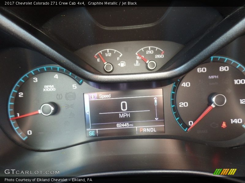 Graphite Metallic / Jet Black 2017 Chevrolet Colorado Z71 Crew Cab 4x4