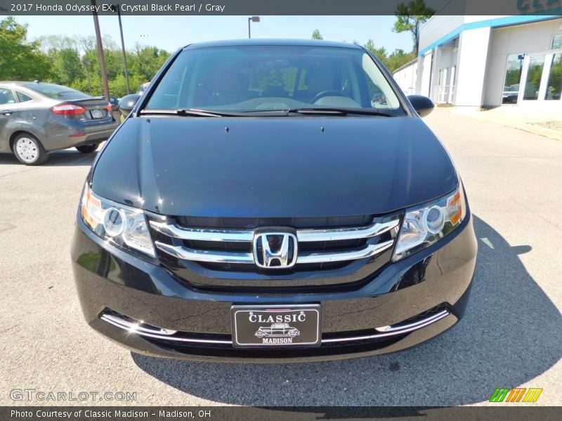 Crystal Black Pearl / Gray 2017 Honda Odyssey EX