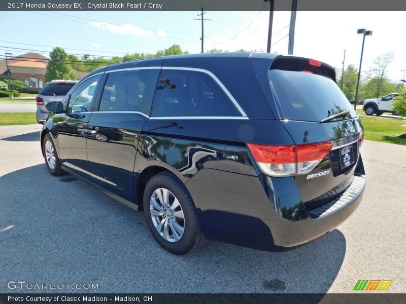 Crystal Black Pearl / Gray 2017 Honda Odyssey EX