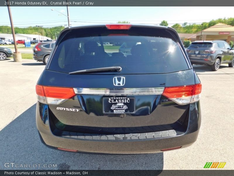 Crystal Black Pearl / Gray 2017 Honda Odyssey EX