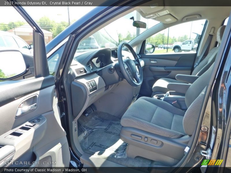 Crystal Black Pearl / Gray 2017 Honda Odyssey EX