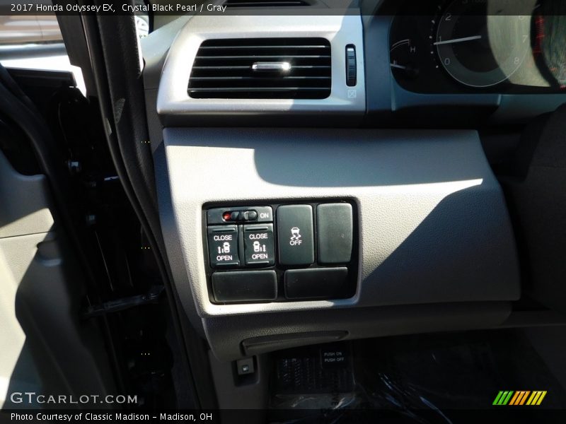Crystal Black Pearl / Gray 2017 Honda Odyssey EX