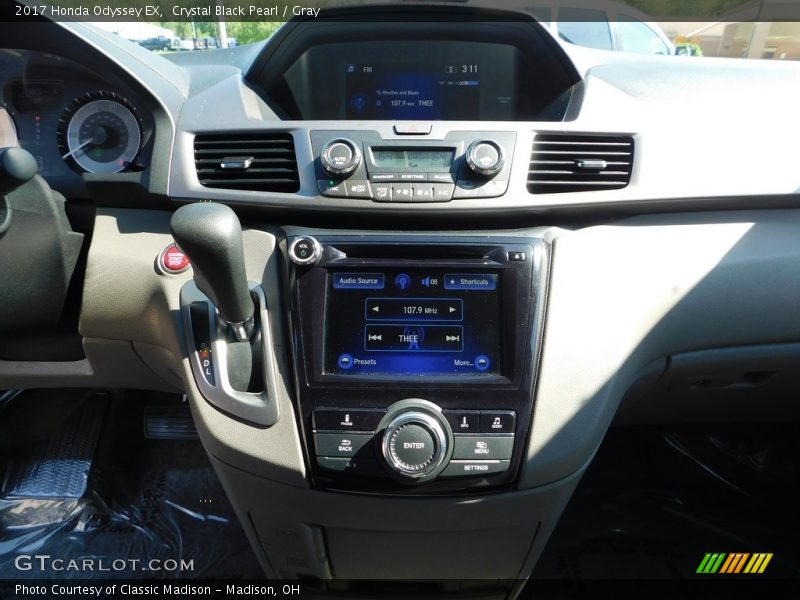 Crystal Black Pearl / Gray 2017 Honda Odyssey EX