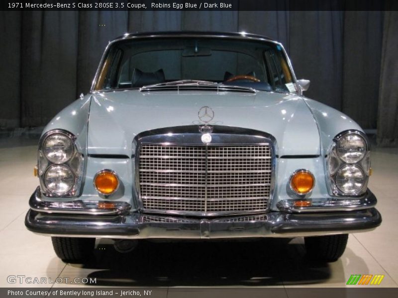 Robins Egg Blue / Dark Blue 1971 Mercedes-Benz S Class 280SE 3.5 Coupe