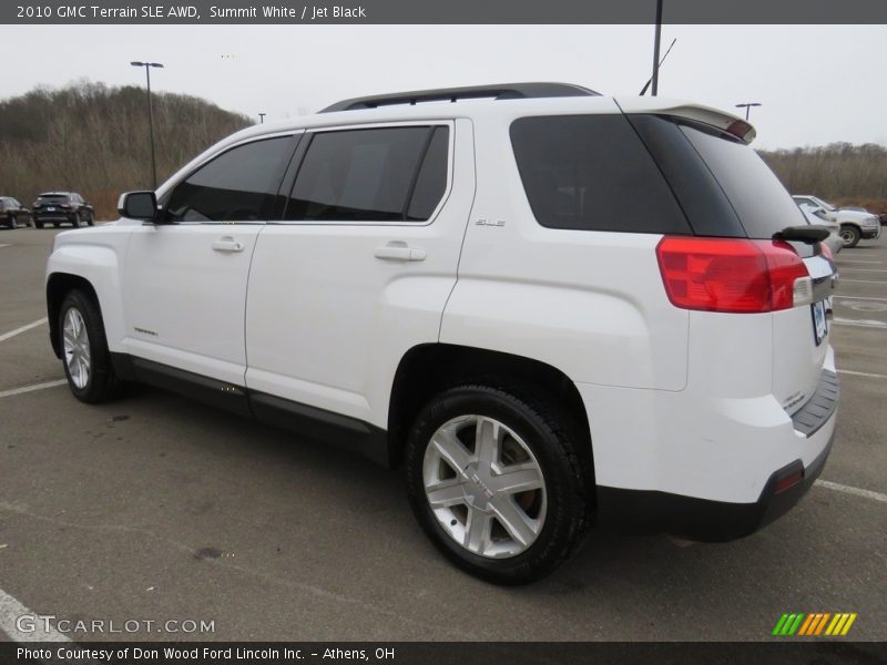 Summit White / Jet Black 2010 GMC Terrain SLE AWD