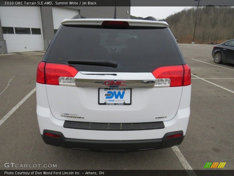 Summit White / Jet Black 2010 GMC Terrain SLE AWD