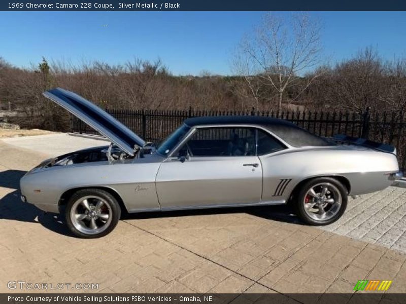 Silver Metallic / Black 1969 Chevrolet Camaro Z28 Coupe
