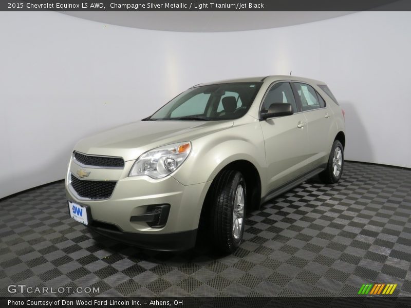 Champagne Silver Metallic / Light Titanium/Jet Black 2015 Chevrolet Equinox LS AWD