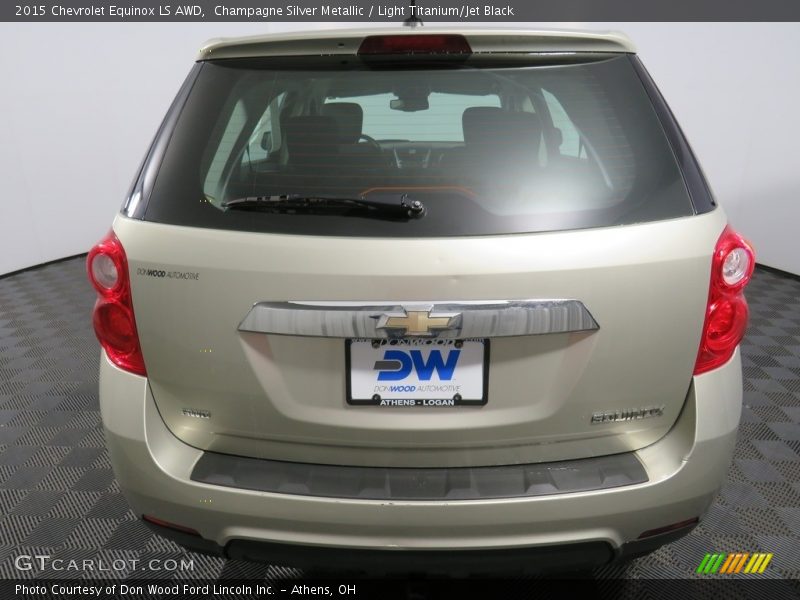 Champagne Silver Metallic / Light Titanium/Jet Black 2015 Chevrolet Equinox LS AWD