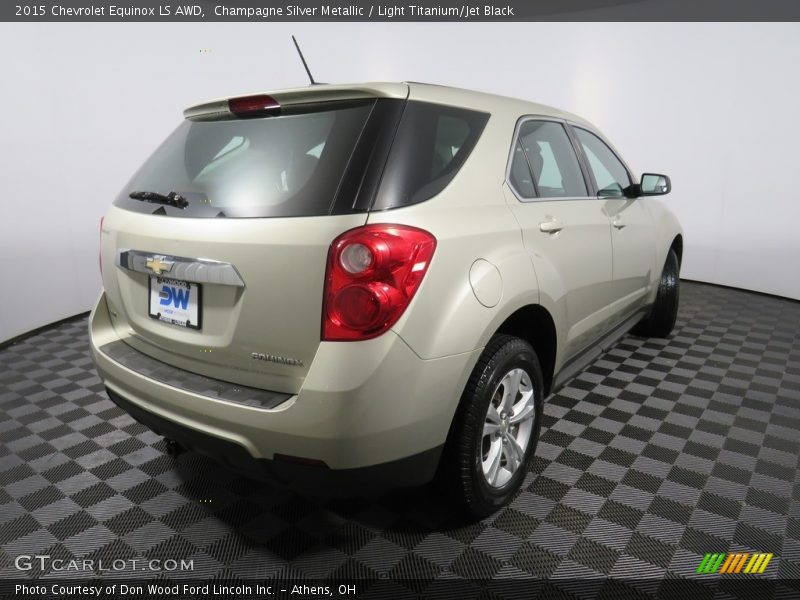 Champagne Silver Metallic / Light Titanium/Jet Black 2015 Chevrolet Equinox LS AWD