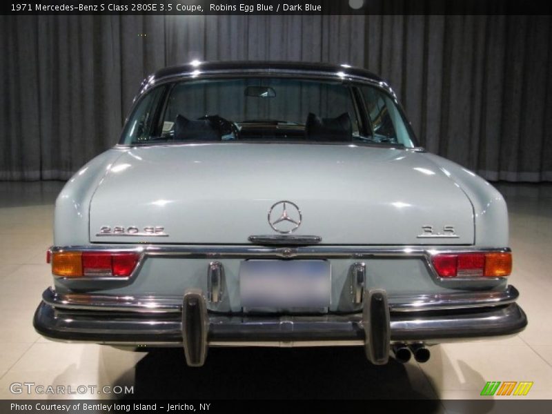 Robins Egg Blue / Dark Blue 1971 Mercedes-Benz S Class 280SE 3.5 Coupe