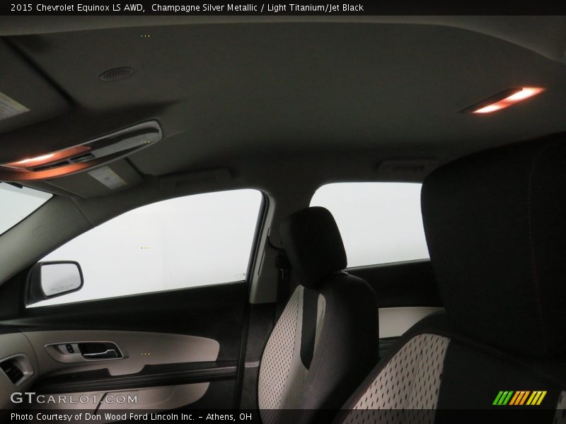 Champagne Silver Metallic / Light Titanium/Jet Black 2015 Chevrolet Equinox LS AWD