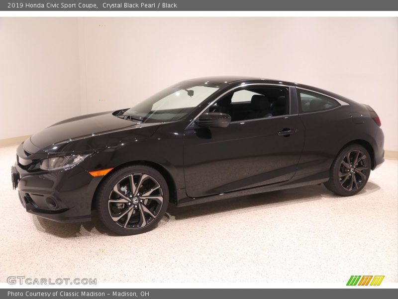 Crystal Black Pearl / Black 2019 Honda Civic Sport Coupe