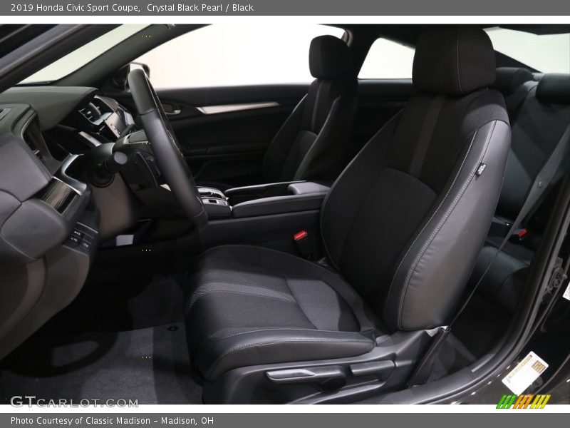 Crystal Black Pearl / Black 2019 Honda Civic Sport Coupe