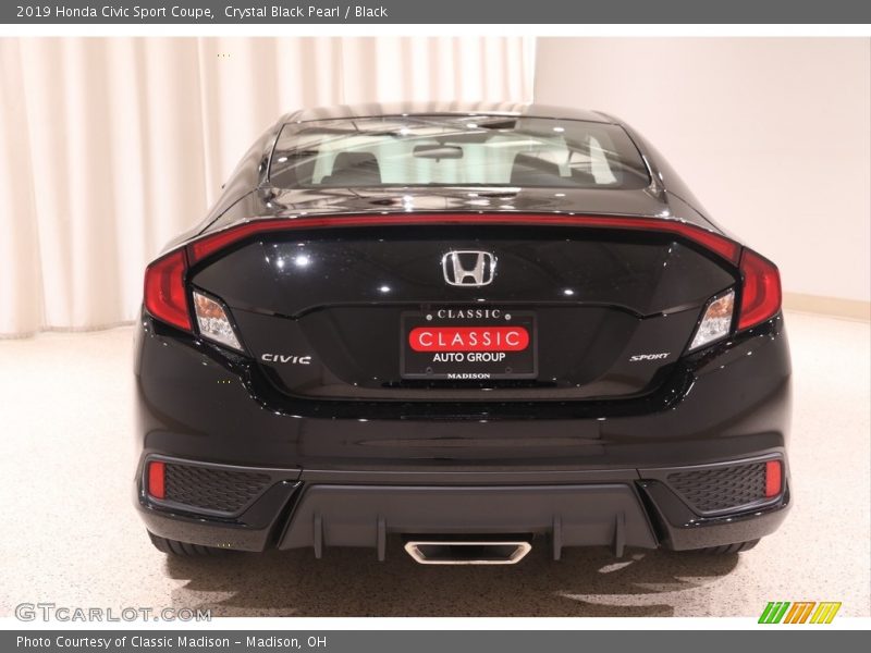 Crystal Black Pearl / Black 2019 Honda Civic Sport Coupe