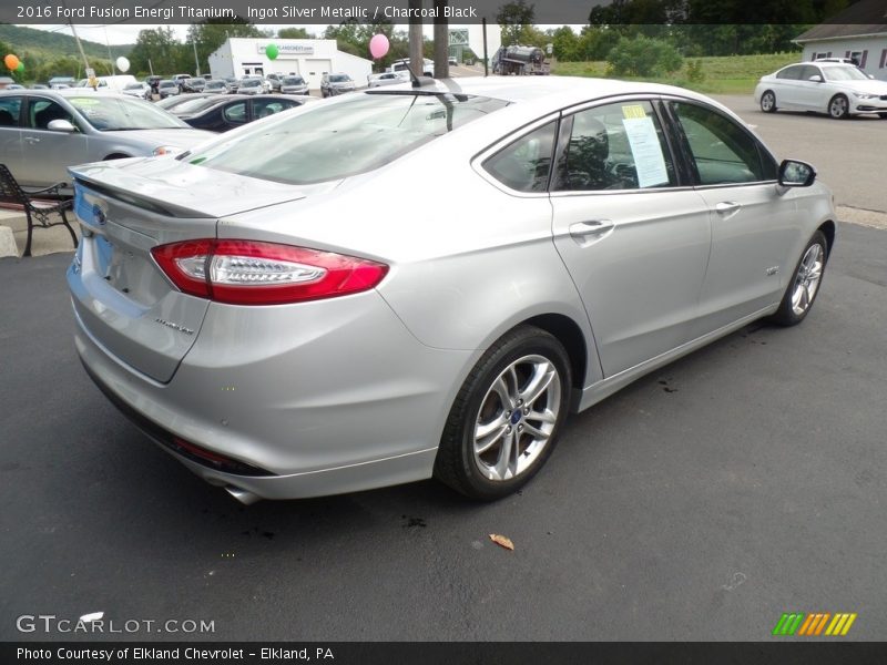Ingot Silver Metallic / Charcoal Black 2016 Ford Fusion Energi Titanium