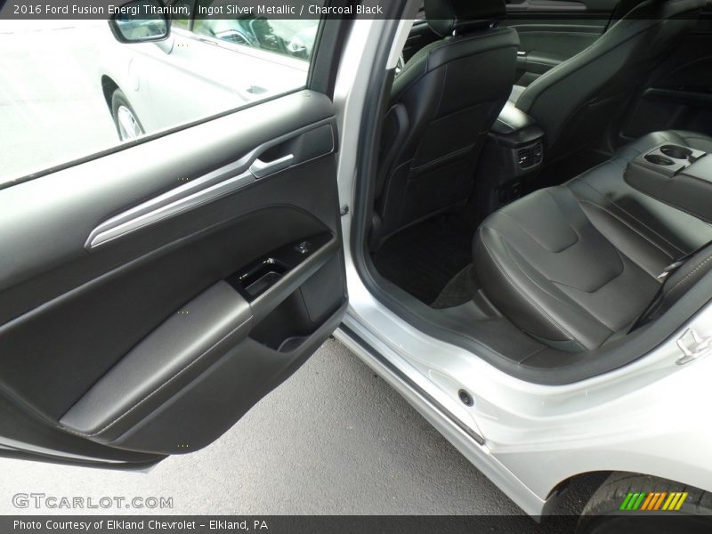 Ingot Silver Metallic / Charcoal Black 2016 Ford Fusion Energi Titanium