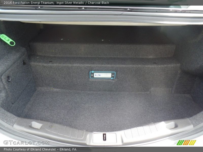 Ingot Silver Metallic / Charcoal Black 2016 Ford Fusion Energi Titanium