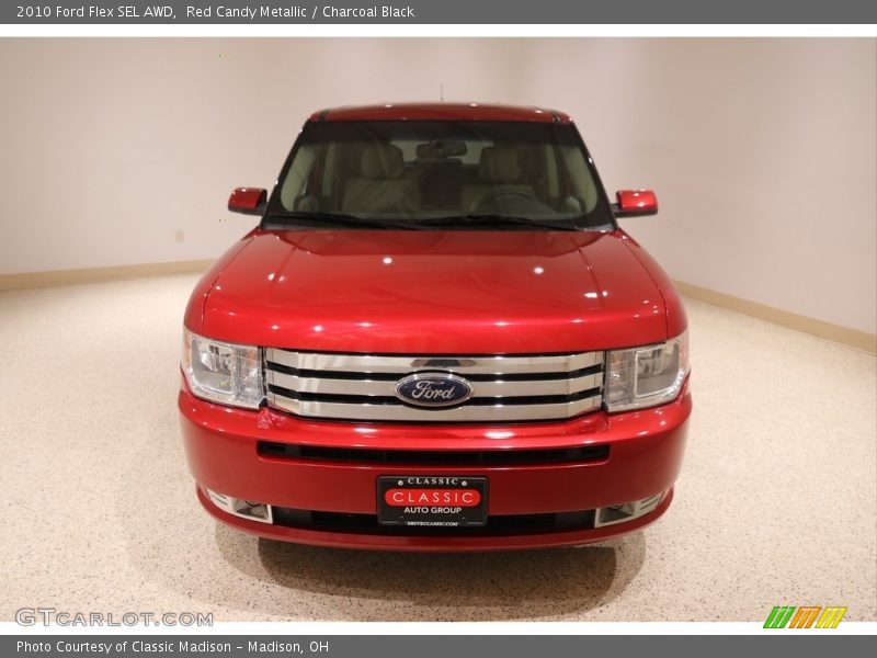 Red Candy Metallic / Charcoal Black 2010 Ford Flex SEL AWD