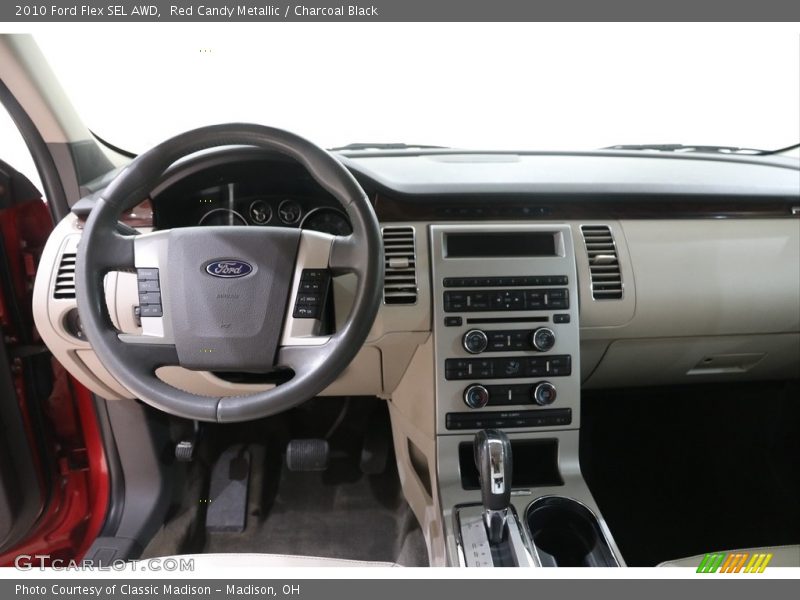 Red Candy Metallic / Charcoal Black 2010 Ford Flex SEL AWD