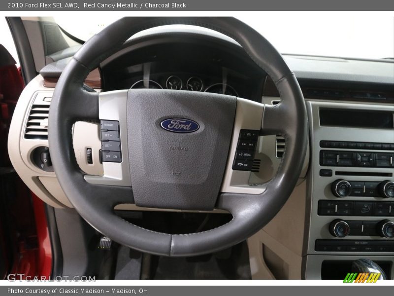 Red Candy Metallic / Charcoal Black 2010 Ford Flex SEL AWD