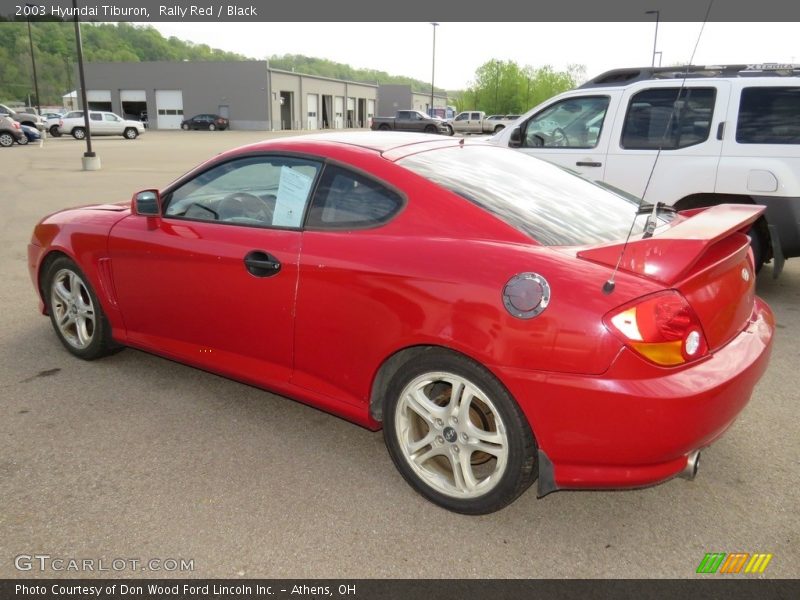 Rally Red / Black 2003 Hyundai Tiburon