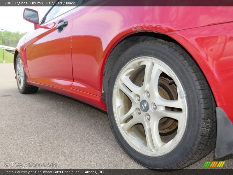 Rally Red / Black 2003 Hyundai Tiburon