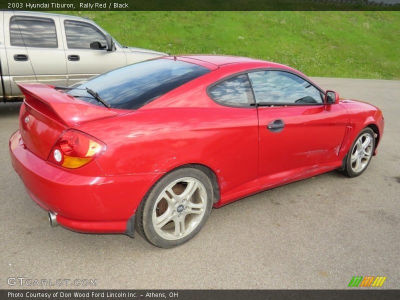 Rally Red / Black 2003 Hyundai Tiburon