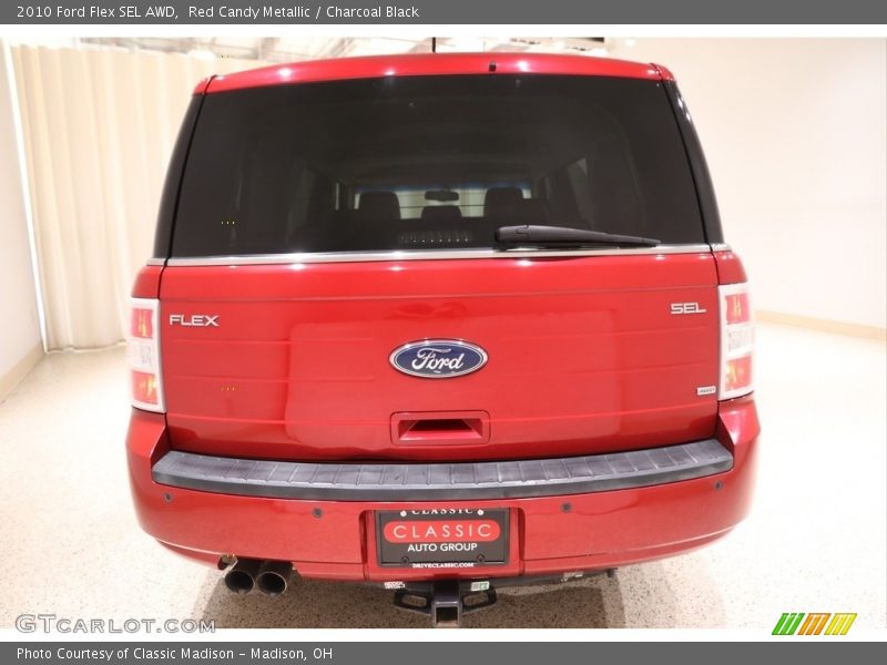 Red Candy Metallic / Charcoal Black 2010 Ford Flex SEL AWD