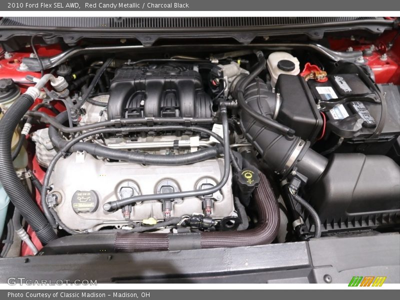 Red Candy Metallic / Charcoal Black 2010 Ford Flex SEL AWD