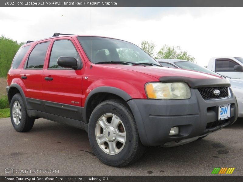 Bright Red / Medium Graphite 2002 Ford Escape XLT V6 4WD