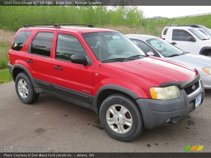 Bright Red / Medium Graphite 2002 Ford Escape XLT V6 4WD