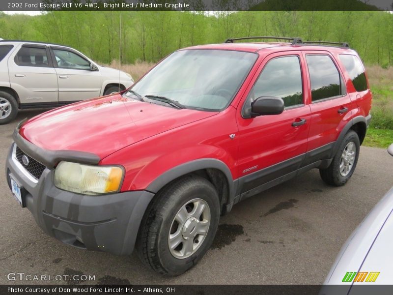 Bright Red / Medium Graphite 2002 Ford Escape XLT V6 4WD