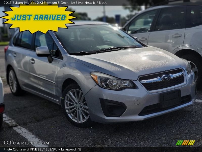 Ice Silver Metallic / Black 2013 Subaru Impreza 2.0i Premium 5 Door