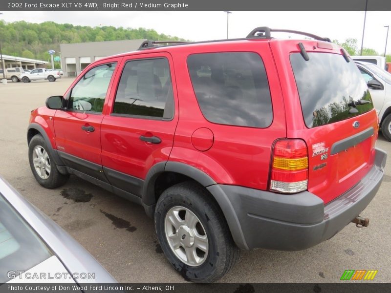 Bright Red / Medium Graphite 2002 Ford Escape XLT V6 4WD